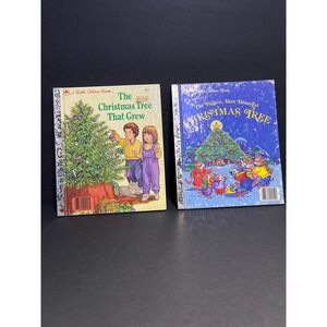 Vintage Little Golden Book Christmas Lot The Christmas Tree That Grew 1985 1987